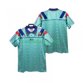 Camisolas de futebol FC Barcelona 1992 1995 Retro Equipamento Alternativa Manga Curta